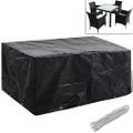 vidaXL Obaly na záhradný nábytok pre 4 osoby 2 ks 180x140 cm, 8 očiek
