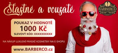 Vianočný darčekový poukaz BARBERCO v hodnote 40 €