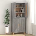 vidaXL Komoda sivý dub sonoma 69,5x34x90 cm spracované drevo