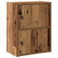 vidaXL Knižnica staré drevo 40x24x52 cm kompozitné drevo
