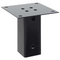 vidaXL podstavce stĺpikov štvorcové 12 ks Antracit 61x61 mm