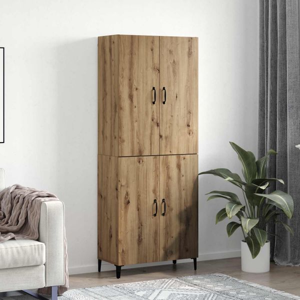 vidaXL Highboard 2 pcs Remeselný dub Kompozitné drevo