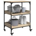 vidaXL Kuchynský vozík Sonoma dub 60 x 41 x 80,5 cm Kompozitné drevo