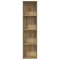 vidaXL skrinka na knihy/TV skrinka Staré drevo 36x30x143cm Drevo