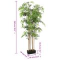 vidaXL Umelý bambusový strom 1095 listov 180 cm zelený