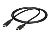 4K 60Hz - Black - USB 3.1 Type C to mDP Adapter (CDP2MDPMM1MB) - Kábel adaptéra - USB-C (M) do Mini DisplayPort (M) - USB 3.1 / Thunderbolt 3 / DisplayPort 1.2 - 1 m - podpora 4K60 Hz (3840 x 2160) - čierna