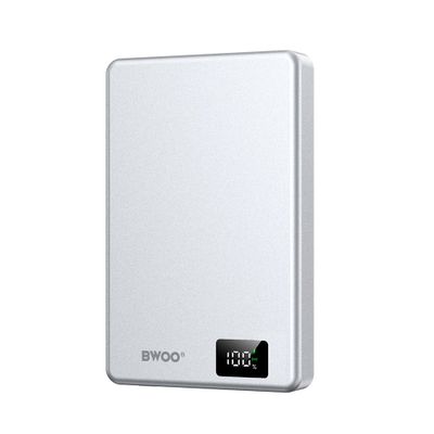 BWOO P76 ultratenká magnetická hliníková powerbanka 20W 10000 mAh, strieborná (GSM193927)