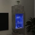vidaXL TV skrinka s LED svetlami betónovo sivá 40,5x30x90 cm