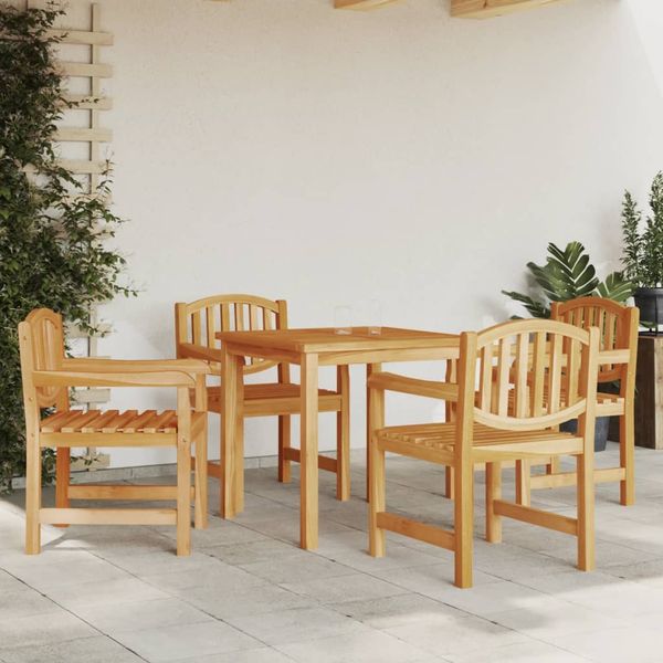vidaXL Záhradné stoličky 4 ks 58x59x88 cm tíkové masívne drevo