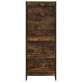 vidaXL Knižnica 60 x 30 x 155 cm Kompozitné drevo Dymová dub