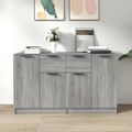 vidaXL Komody 2 ks sivé dub sonoma 60x30x70 cm spracované drevo