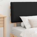 vidaXL Rám postele s čalúneným čelom Čierna 90 x 200 cm