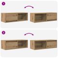 vidaXL TV stolíky 2 ks dub artisan 80x31x25,5 cm spracované drevo