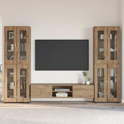 vidaXL Zostava TV skriniek FLORIN 3 pcs Remeselný dub Kompozitné drevo