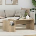 vidaXL Konferenčný stolík Sonoma dub 90 x 45 x 35 cm Kompozitné drevo