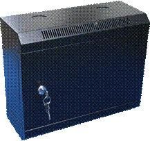 10'' rack jednodielny 6U/140 DATACOM čierny plech.dv.
