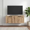 vidaXL Nástenná TV skrinka 78,5 x 41 x 30 cm Dub artisan
