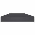 vidaXL Prídavné police 4 ks, sivé 40x10x1,5 cm, drevotrieska