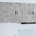 vidaXL Dvierka na umývačku Kalmar Betónová šedá 80 x 31 x 80 cm