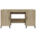 vidaXL Stôl dub somoma 140x50x75 cm spracované drevo