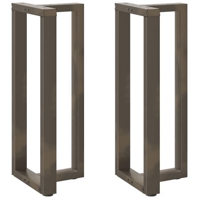 vidaXL Nohy barového stola v tvare T, 2 ks, čierne, 40x35x(100-101) cm, oceľové