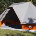 vidaXL Tipi stan 10-miestny Šedá a oranžová taft