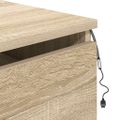 vidaXL Nástenné nočné skrinky s LED osvetlením 2 ks dub sonoma