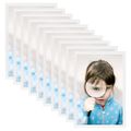 vidaXL Fotorámiky na stôl, koláž 10 ks, biele 10x15 cm, MDF