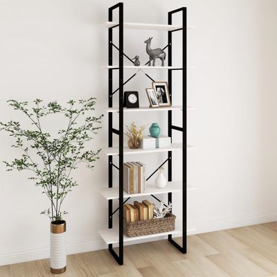 vidaXL Vysoký regál biely 80x30x210 cm masívna borovica