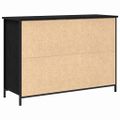 vidaXL Servírovacia skriňa Čierny dub 100 x 35 x 70 cm
