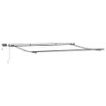 vidaXL Ručne zaťahovacia markíza s LED hnedá 400x300 cm