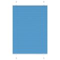 vidaXL Plisovaná roleta modrá 80x100 cm šírka látky 79,4 cm polyester