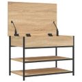 vidaXL Lavička na topánky dub sonoma 70x42,5x50 cm kompozitné drevo