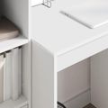 vidaXL Stôl Biela 115,5 x 50 x 127 cm 2 ks