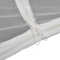 vidaXL Kempovací stan 200x120x130 cm sklolaminát biely