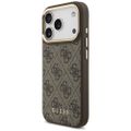 Puzdro Guess 4G s portfóliom Magsafe pre iPhone 17 Pro hnedé