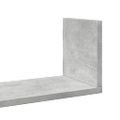 vidaXL Nástenné police 3ks, betónovo sivé 58x18x18cm, kompozitné drevo