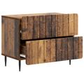 vidaXL Nočný stolík Staré drevo 62 x 34,5 x 49,5 cm Kompozitné drevo