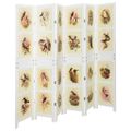 vidaXL Romdivider Panel Biela 212 x 165 cm MDF