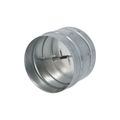 VENTS KOM 125 vzduchovod kovový Zn-Spojka s klapkou 125mm