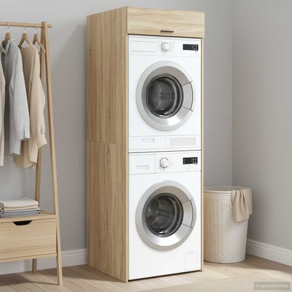 vidaXL Kabinet na práčku Sonoma 67,5 x 68 x 200 cm Kompozitné drevo