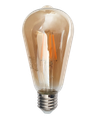 Dekoračná LED žiarovka - Gold FILAMENT 4W 440lm ST64 E27 teplá biela Trixline