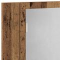 vidaXL LED zrkadlová skrinka staré drevo 60x12x45 cm kompozitné drevo
