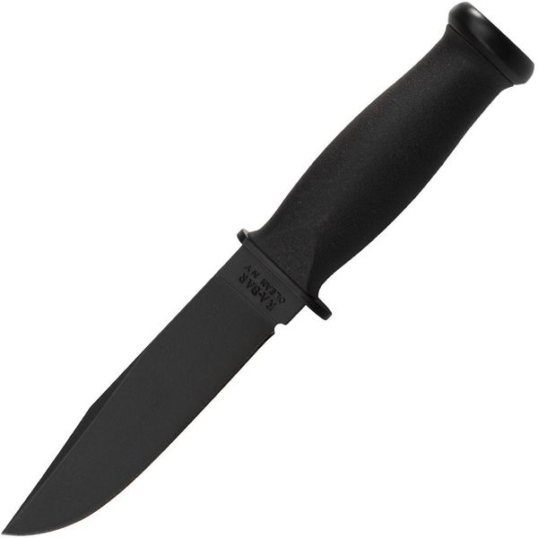 KA-BAR KB-2221 MARK 1 taktický nôž 12,8 cm, celočierna, Kraton, Kydex puzdro