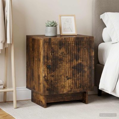 vidaXL Nočný stolík 2 ks Dymový dub 43 x 34,5 x 50 cm Kompozitné drevo