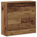 vidaXL Skriňa na topánky 60 x 21 x 57 cm Kompozitné drevo Staré drevo