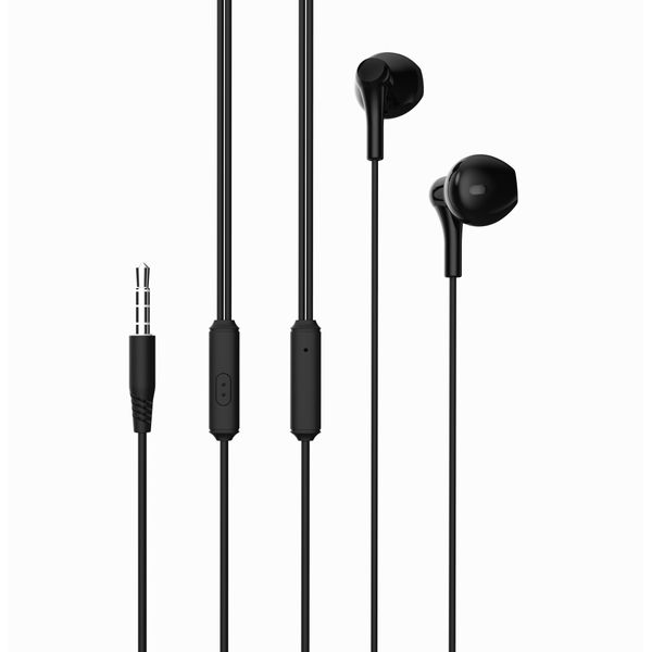 Drôtové slúchadlá XO EP39 jack 3,5 mm čierna