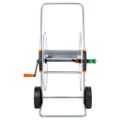 vidaXL Vozík s hadicovým bubnom pre 110 m 1/2" / 80 m 3/4" hadicu oceľ