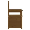 vidaXL Lavička medovohnedá 112,5x51,5x96,5 cm masívna borovica