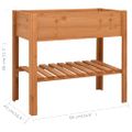 vidaXL Stojan na kvety 88x43x80 cm jedľové drevo